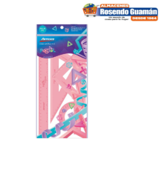 Juego Geometrico 30Cm Artesco Flexible