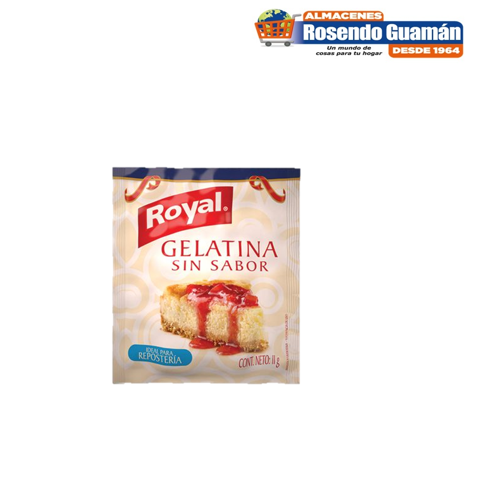 Gelatina sin sabor ROYAL sobre de 160 g - Minimarket Las Torres