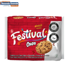 Galletas Festival Chips 6U 240G