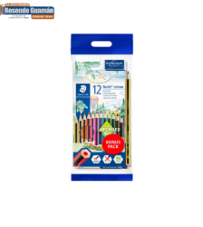 Colores Staedtler Larga 12U+Lapiz/Borrador