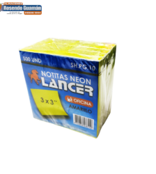 Notitas Post It Lancer 7.5*7.5 5P Amarilla