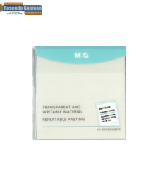 Notitas Post It M&G 7.5 X7.5 50U Transparentes Ref:As330125Yd