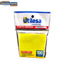 Notitas Post It 7.5 X7.5 100U Fosforescente Utilesa