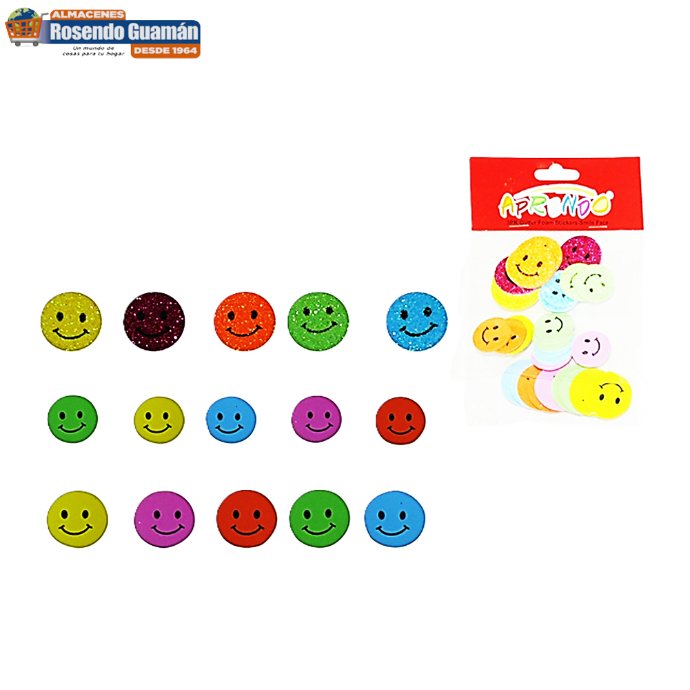 Fomix Adhesivo Cara Feliz 30U Ref:Eva50502 Aprendo