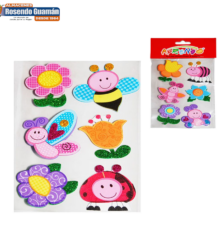 Fomix 3D Adhesivo Abejas/Flores Ref:Eva50732 Aprendo