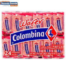 Galletas Wafer Mini Fresa 24U Colombina
