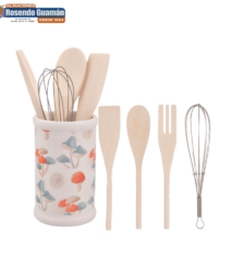 Juego Cucharas Madera 04U Ref:Hc151R-D3