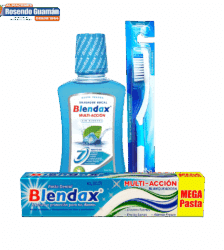 Pack Pasta Dental Blendax + Enjuague + Cepillo
