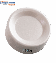 Plato 10 1/4 Espuma Llano 25U Plastiutil B*20G