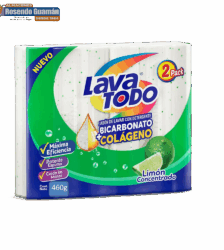 Jabon Lavatodo 460G 2U Limon Bicarbonato