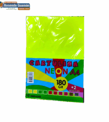 Cartulina Fosforescente Neon 180G A4*10 Colores Vhc
